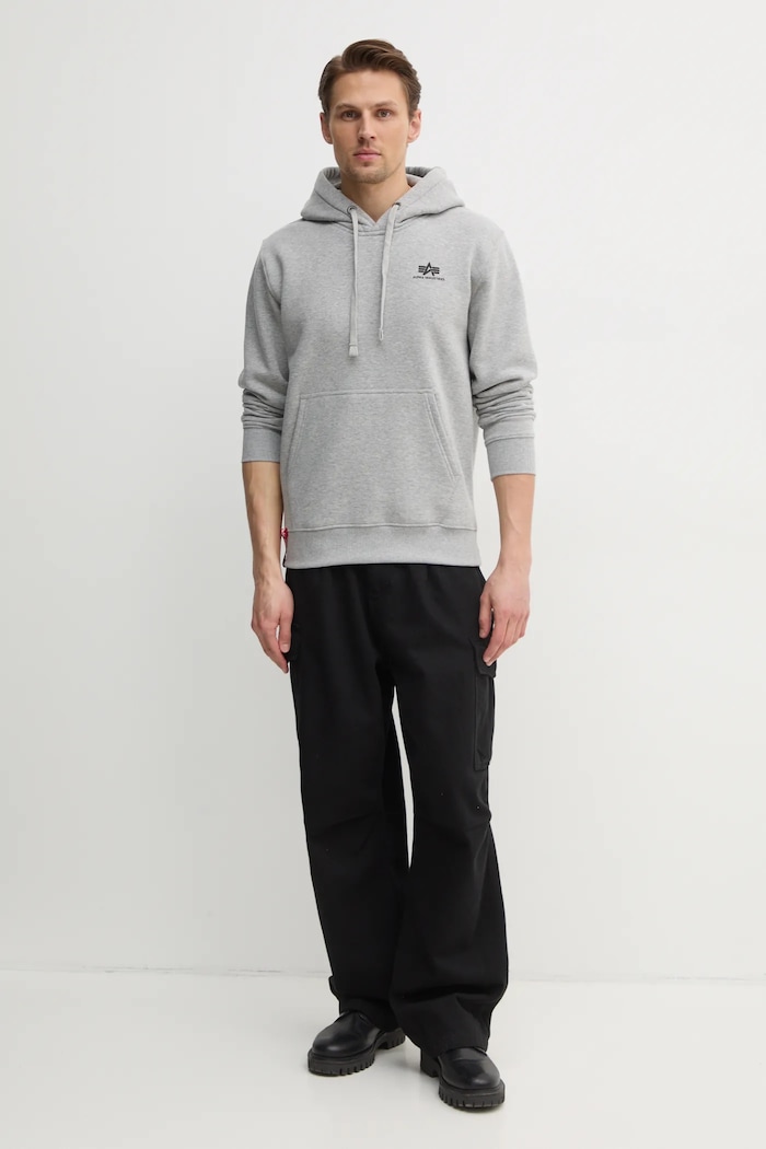 Alpha Industries bluză Basic 196318.17 gri AA00
