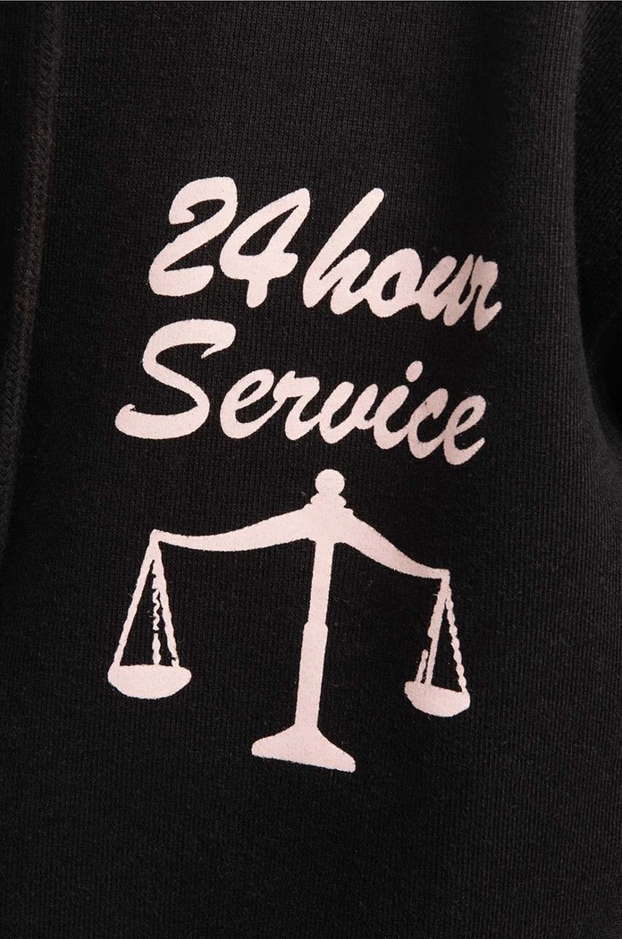 Market cotton sweatshirt 24 HR Lawyer Service Hoodie black 397000396
