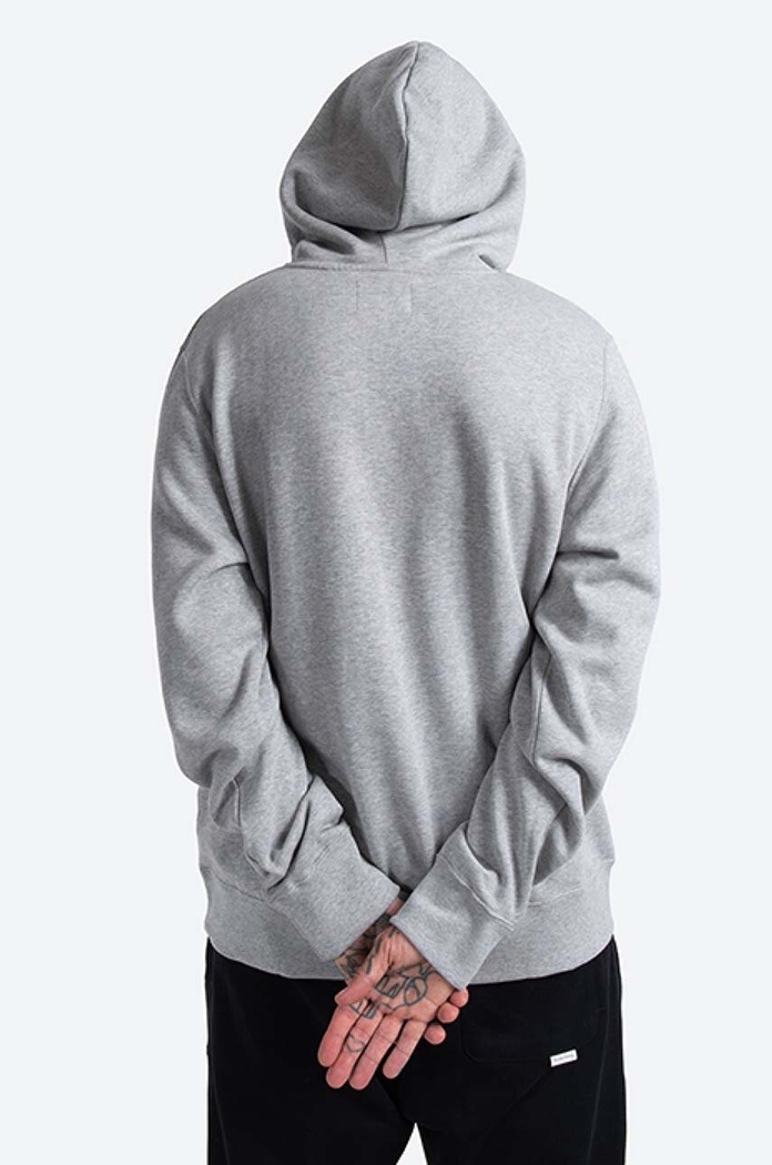 Oblečení Bavlněná mikina Wood Wood Ian Hoodie 10135605-2424 GREY MELANGE 10135605.2424 šedá