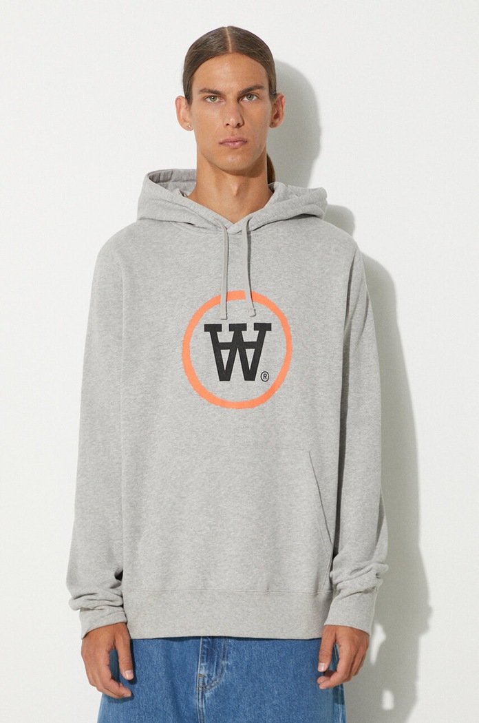 Clothing Wood Wood cotton sweatshirt Ian Hoodie 10135605.2424 gray