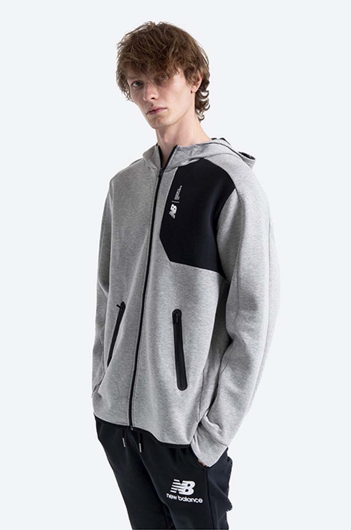 New Balance sweatshirt with elastane gray MJ13178AG