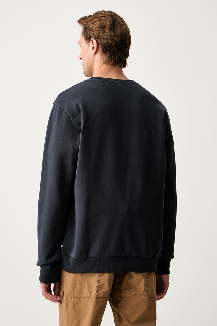 Odzież Fjallraven bluza męska bawełniana Fjällräven Logo F84142 granatowy