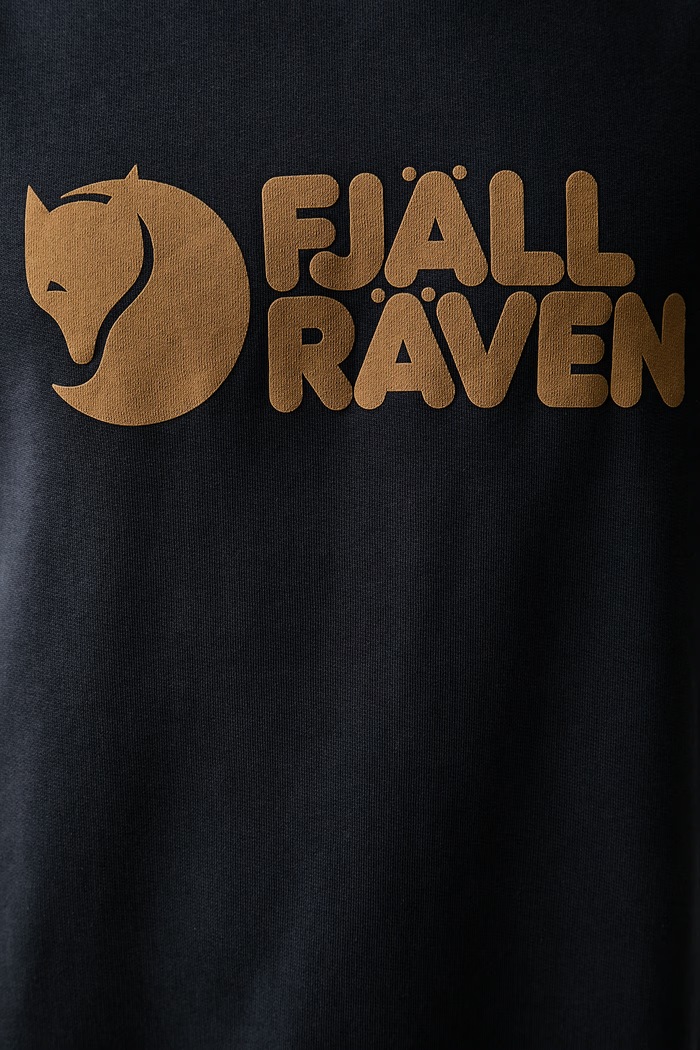 Fjallraven bluza męska bawełniana Fjällräven Logo F84142 granatowy