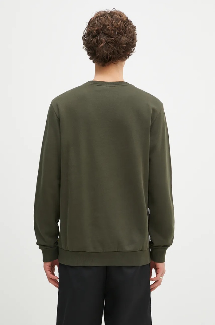 Clothing Fjallraven Fjällräven Logo sweatshirt Men's cotton F84142 green