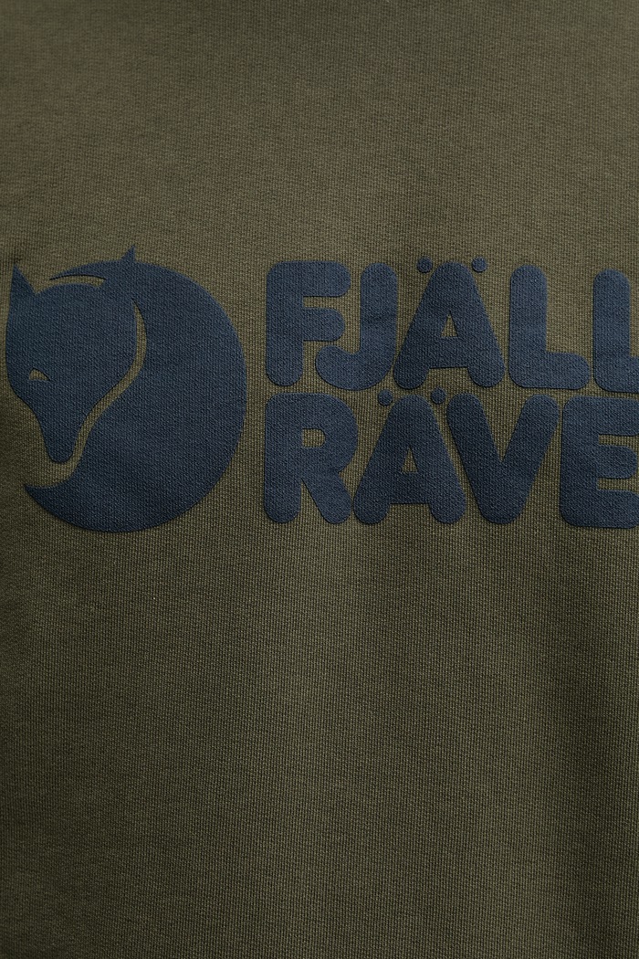 Fjallraven bluza męska bawełniana Fjällräven Logo F84142 zielony
