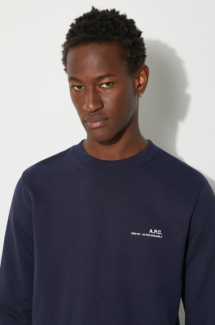 A.P.C. cotton sweatshirt Sweat Item COEAS-H27608 BLACK COEAS.H27608 navy