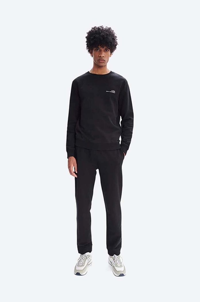 A.P.C. hanorac de bumbac Sweat Item COEAS.H27608 negru AA00