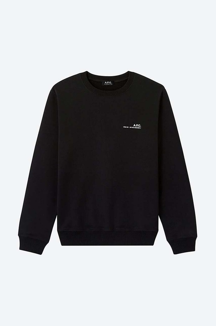 A.P.C. hanorac de bumbac Sweat Item COEAS.H27608 negru