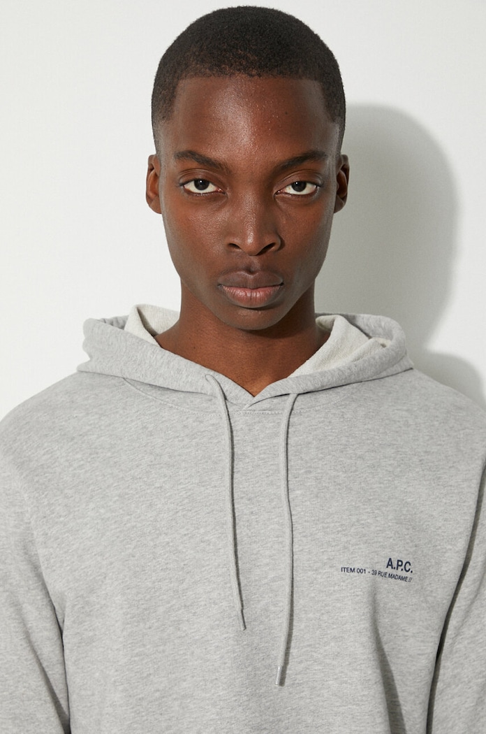 A.P.C. cotton sweatshirt Hoodie Item COEAS.H27672 gray