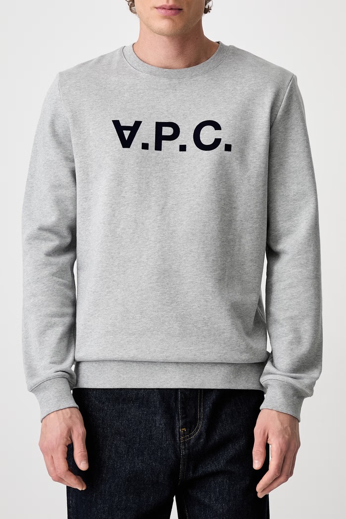 Bavlnená mikina A.P.C. Sweat Vpc COECQ-H27378 BLACK sivá COECQ.H27378