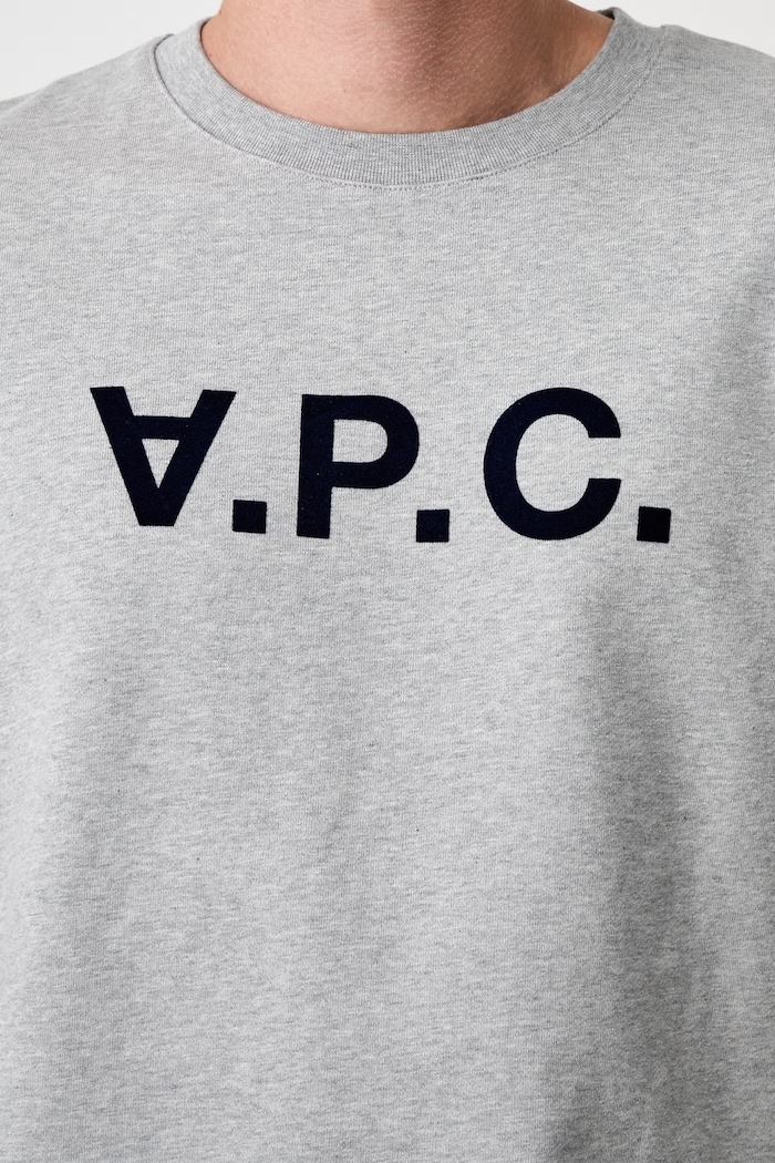 A.P.C. mikina pánská bavlněná Bluza A.P.C. Sweat Vpc COECQ-H27378 BLACK COECQ.H27378 šedá