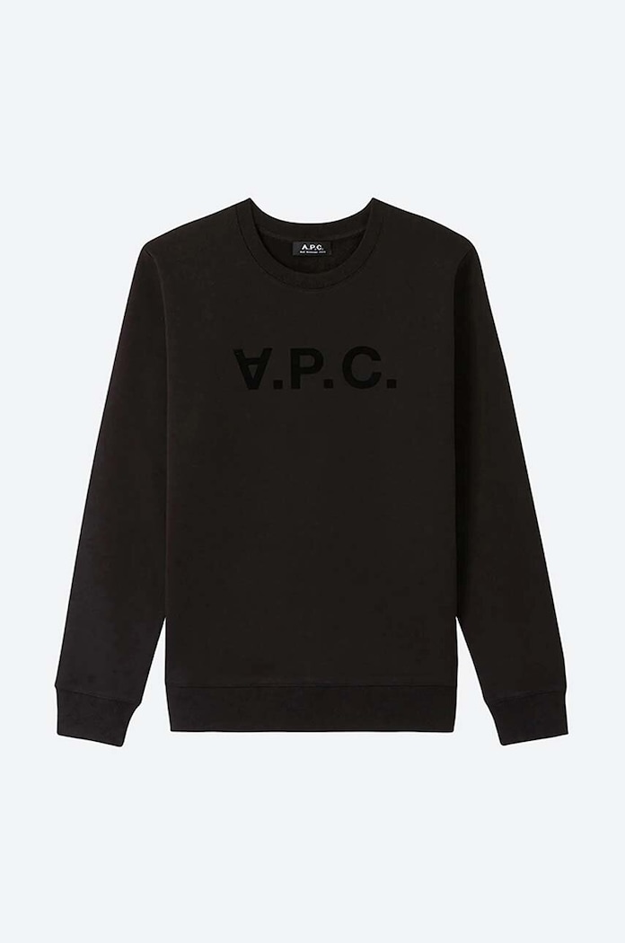 Bavlnená mikina A.P.C. Sweat Vpc Sweat Vpc COECQ-H27378 BLACK COECQ.H27378 čierna