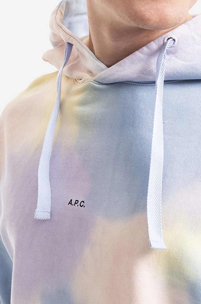 Bavlněná mikina A.P.C. Hoodie Victor COEWP-H27703 MULTICOLOR vícebarevná COEWP.H27703