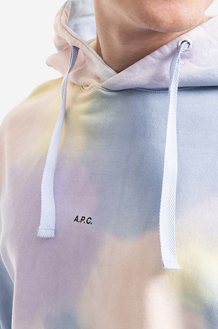 Bavlněná mikina A.P.C. Hoodie Victor COEWP-H27703 MULTICOLOR vícebarevná COEWP.H27703