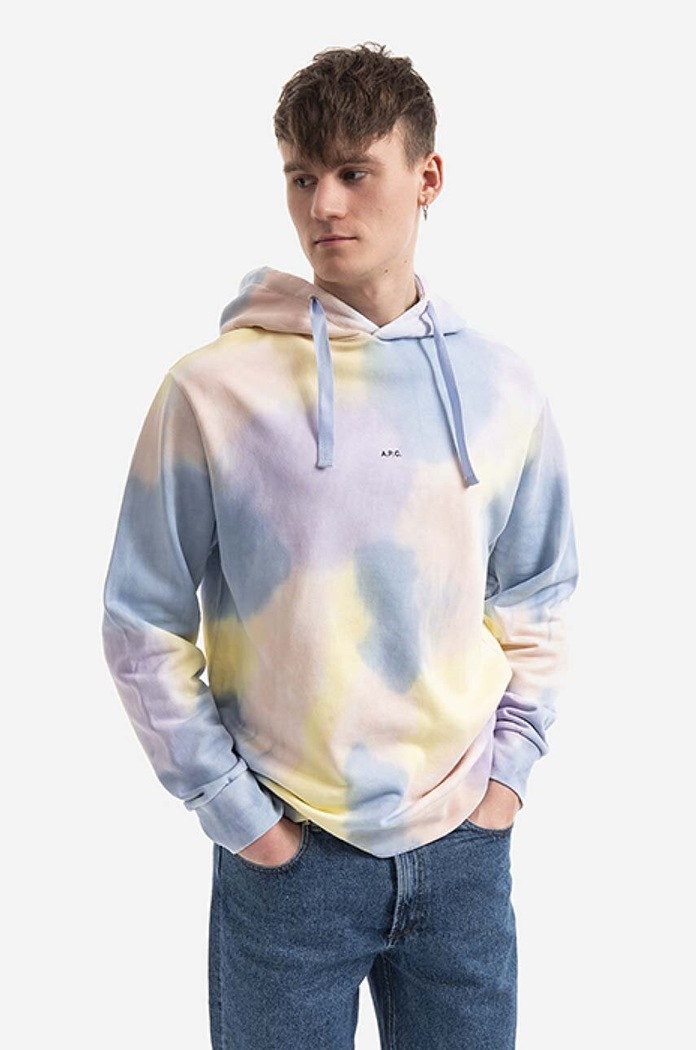 Bavlněná mikina A.P.C. Hoodie Victor COEWP-H27703 MULTICOLOR COEWP.H27703