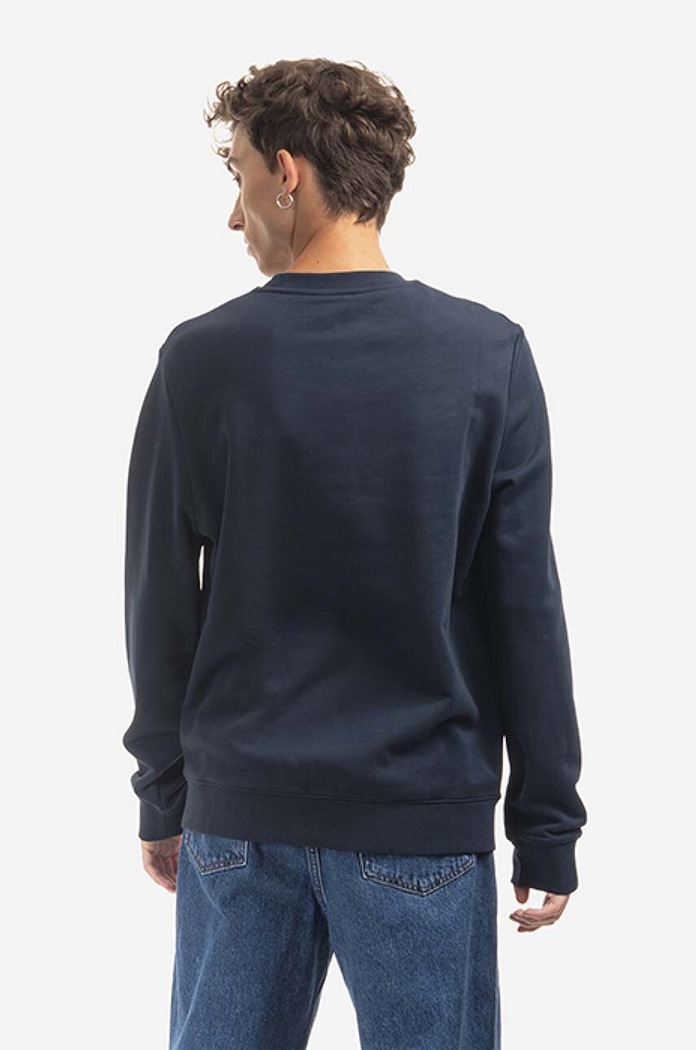 Îmbrăcăminte A.P.C. Hanorac de bumbac Rufus COEZD.H27500 bleumarin
