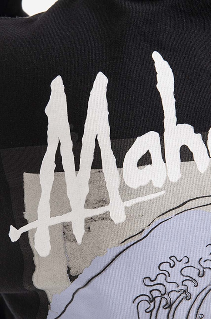 Maharishi cotton sweatshirt Tiger x Warhol black 9707.BLACK