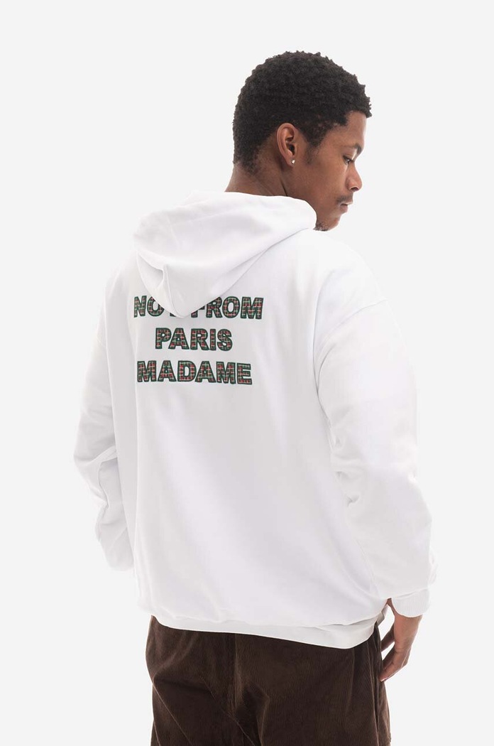 Clothing Drôle de Monsieur cotton sweatshirt Hoodie Santa HO121.WHITE white
