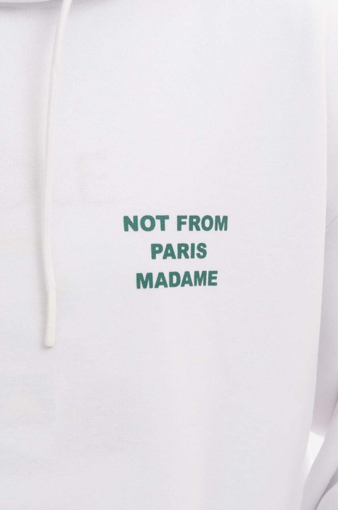 Drôle de Monsieur cotton sweatshirt Hoodie Santa HO121.WHITE white
