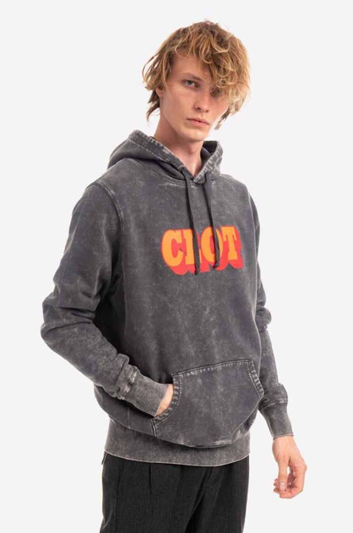 CLOT cotton sweatshirt Shadow Logo Hoodie CLHDS30006.BLACK