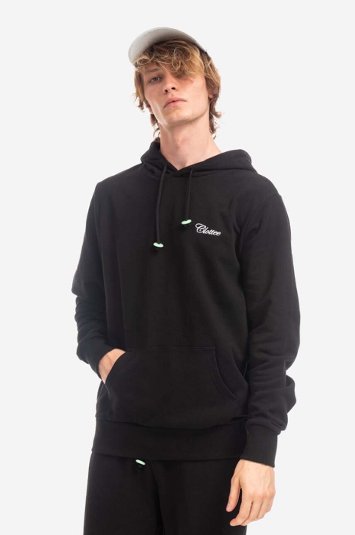 CLOTTEE cotton sweatshirt Jade Donut Hoodie cotton black CTHD3001.BLACK