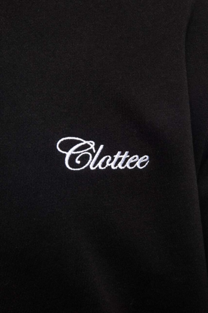 CLOTTEE cotton sweatshirt Jade Donut Hoodie black CTHD3001.BLACK