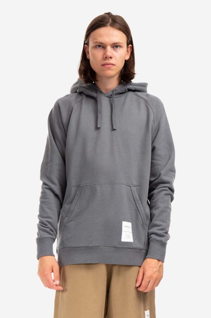 Norse Projects bluza bawełniana Kristian Tab Series bawełna szary N20.1294.1072