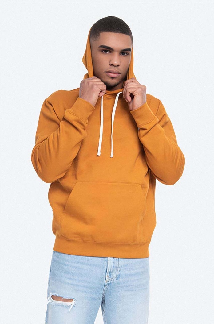 Mikina Wood Wood Ian Hoodie Camel 10025605.2424 s kapucí burgundské 10025605.2424