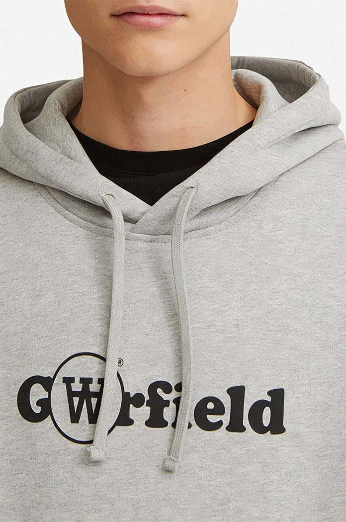 Odzież Wood Wood bluza bawełniana X Garfield 30045601.2424 szary