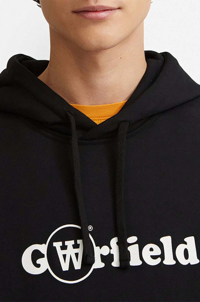 Ρούχα Βαμβακερή μπλούζα Wood Wood X Garfield 30045601.2424 μαύρο