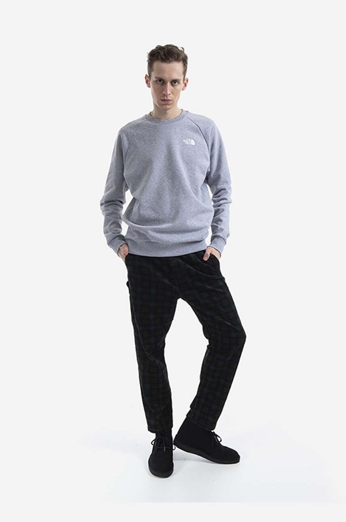 The North Face sweatshirt Raglan Redbox Crew NF0A4SZ9DYX gray AA00