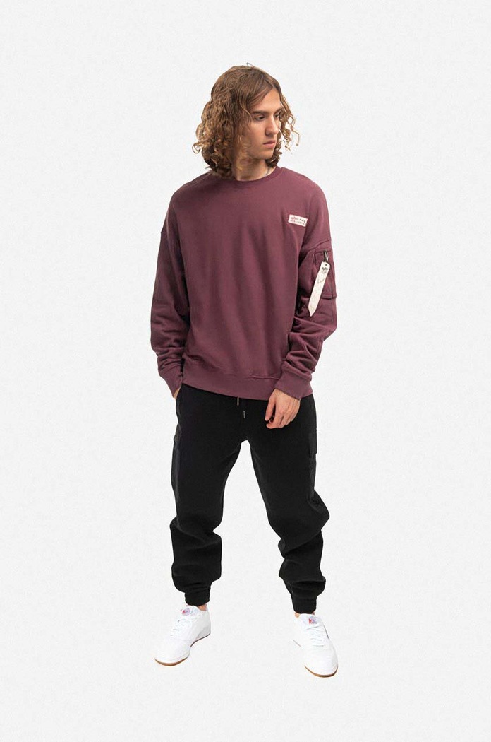 Alpha Industries cotton sweatshirt 118317.672 red AA00