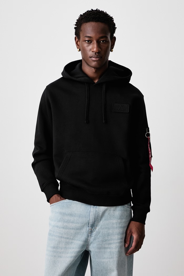 Alpha Industries Mikina s kapucňou s bavlnou pánska čierna 178314.03