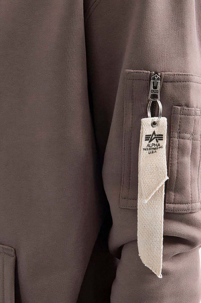 Alpha Industries bluza bawełniana Organics EMB Hoody 118350.628 beżowy