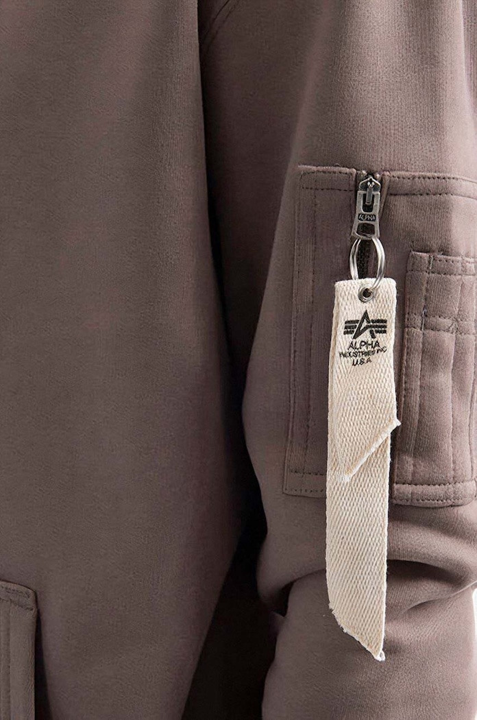 Alpha Industries bluza bawełniana Organics EMB Hoody 118350.628 beżowy