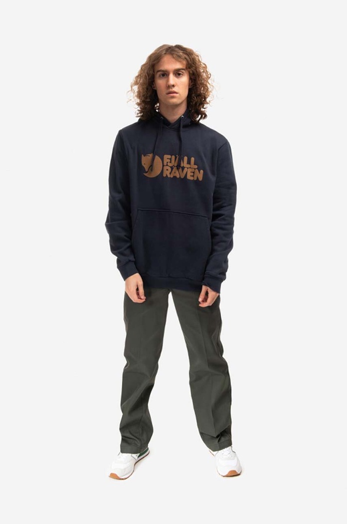 Bavlněná mikina Fjallraven F84144.555 námořnická modř SS25