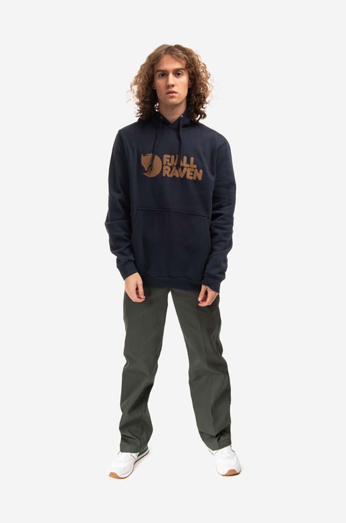 Bavlněná mikina Fjallraven F84144.555 námořnická modř SS25