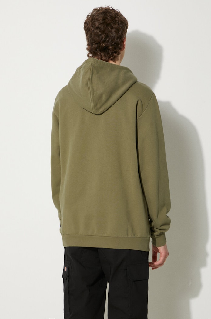 Îmbrăcăminte Fjallraven hanorac de bumbac Logo Hoodie F84144.622 verde