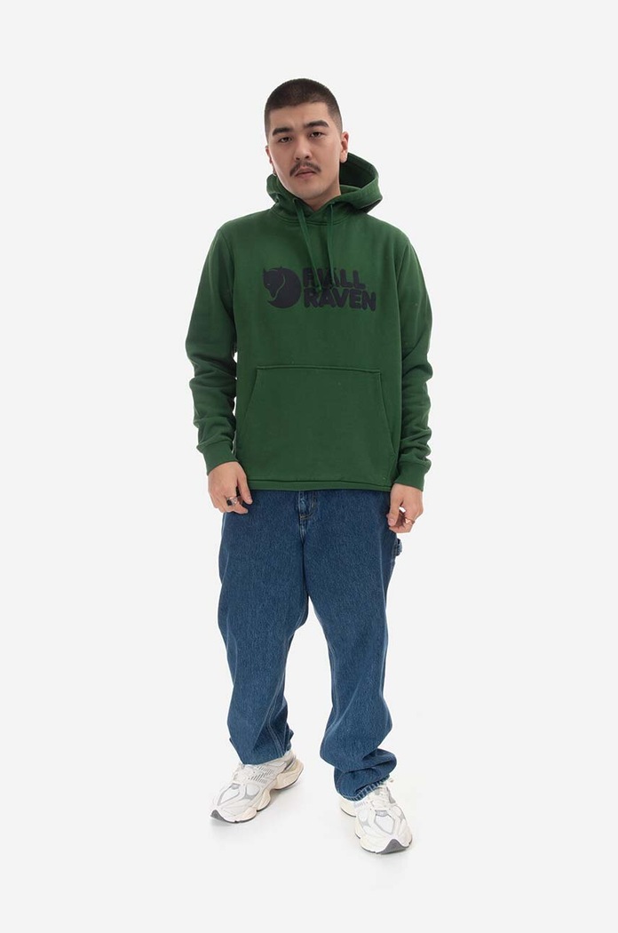 Fjallraven bluza bawełniana Logo Hoodie F84144.678