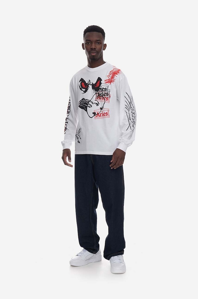 Clothing Aries sweatshirt AR60022 white
