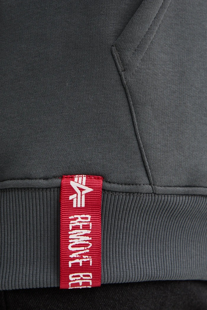 Alpha Industries bluză Basic Hoody Small Logo 196318.136 gri