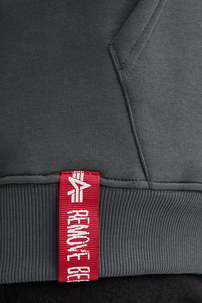 Alpha Industries bluză Basic Hoody Small Logo 196318.136 gri