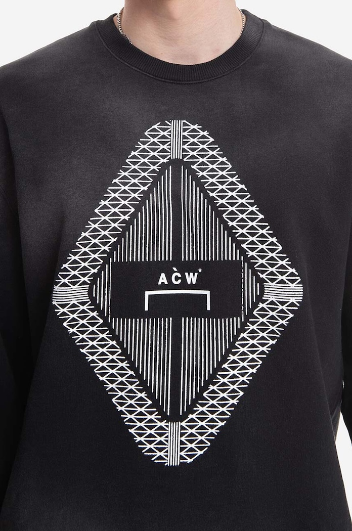 Îmbrăcăminte A-COLD-WALL* Hanorac de bumbac Gradient Crewneck ACWMW125 negru