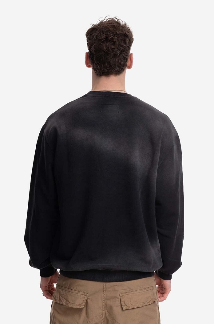 Hanorac de bumbac Gradient Crewneck A-COLD-WALL* negru ACWMW125