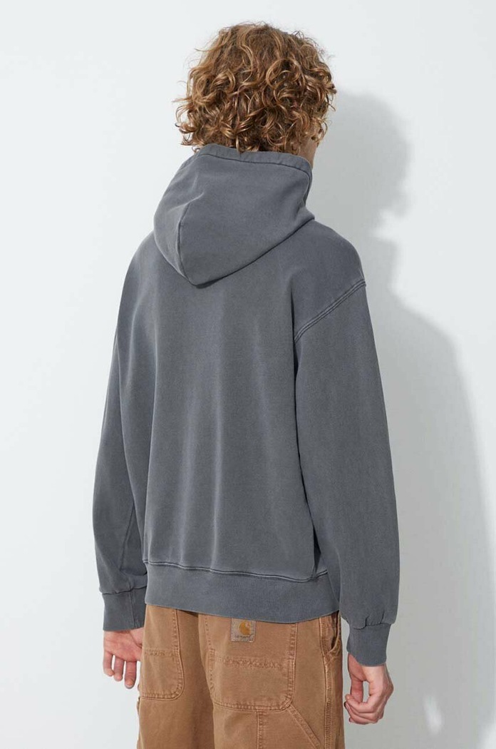 Odzież Carhartt WIP bluza bawełniana Hooded Nelson Sweat I029963 I029963 szary