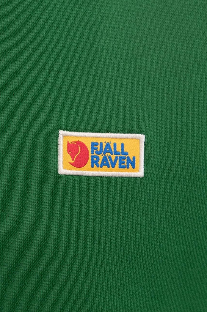 Bavlněná mikina Fjallraven Vardag F87070.678 zelená AA00