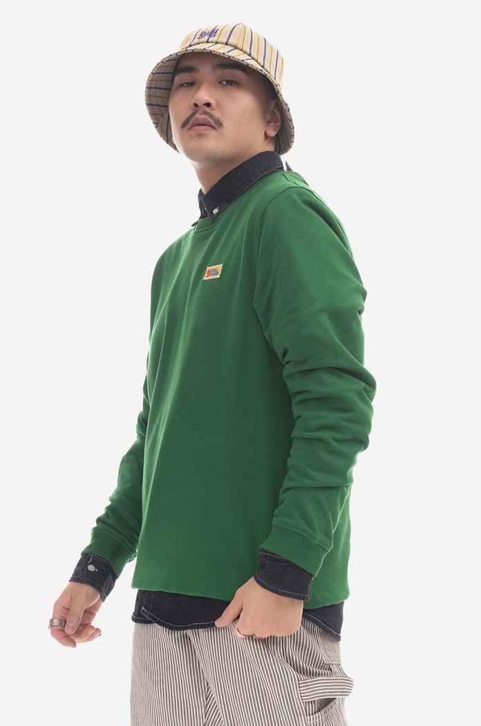 Bavlněná mikina Fjallraven Vardag F87070.678 zelená