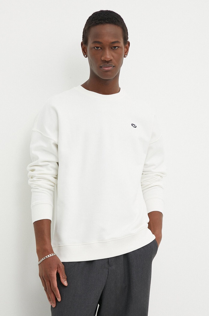 Diesel felpa in cotone S-ROB-DOVAL-PJ senza beige A03785.0BKAF
