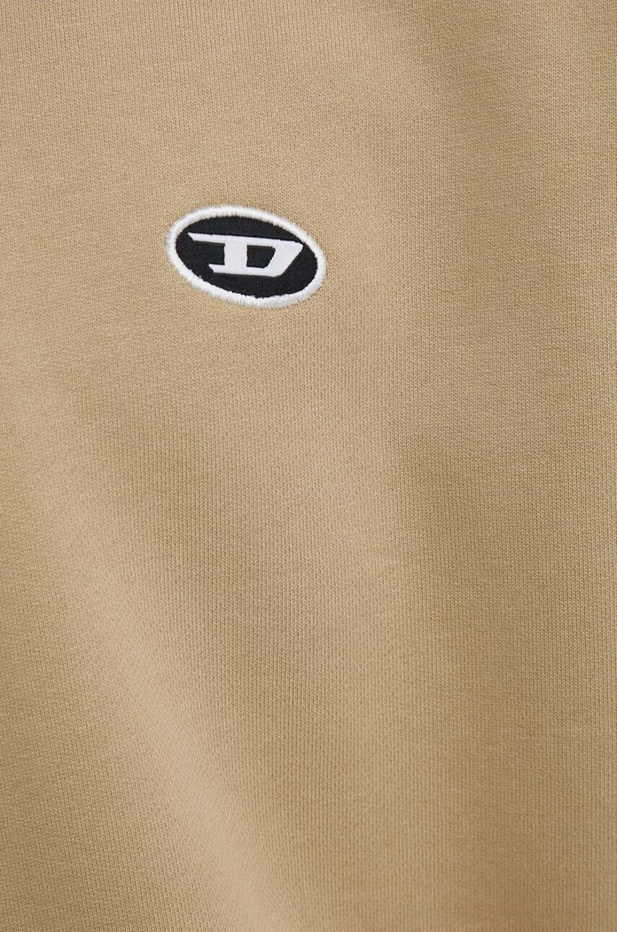 Diesel bluza bawełniana S-ROB-HOOD-DOVAL-PJ A03786.0BKAF beżowy