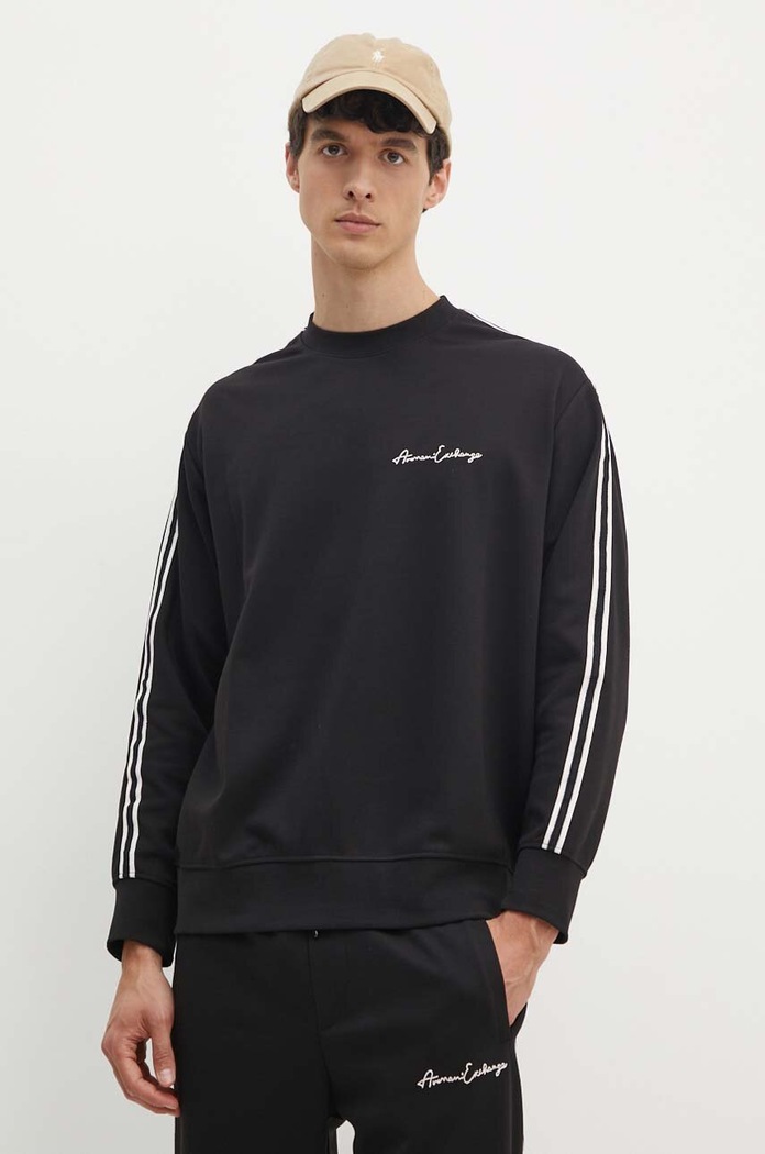 Суичър Armani Exchange с качулка черен 8NZMSG.Z9N1Z.NOS